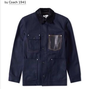 Coach Navy Wool Jacket indigo barn